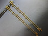 .24CT DIAMOND 14KT YELLOW GOLD ROUND DOUBLE BAR CHANDELIER FUN HANGING EARRINGS