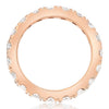 LARGE 2.88CT DIAMOND 18KT ROSE GOLD ROUND FOUR PRONG ETERNITY ANNIVERSARY RING