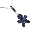 ESTATE .30CT AAA SAPPHIRE 14KT WHITE GOLD CLASSIC BABY BOY FUN FLOATING PENDANT