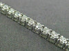 ESTATE 2.46CT ROUND CUT DIAMOND 14KT WHITE GOLD 3D CLASSIC TENNIS BRACELET