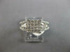 WIDE 1.52CT DIAMOND 14KT WHITE GOLD ROUND PRINCESS & BAGUETTE INVISIBLE FUN RING