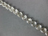WIDE 2.07CT DIAMOND 14KT WHITE GOLD CLUSTER BEZEL PRONG CLASSIC TENNIS BRACELET