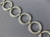 ESTATE 5.20CT DIAMOND 18K WHITE GOLD CIRCULAR SEMI ETERNITY LOVE TENNIS NECKLACE