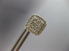 ESTATE .75CT DIAMOND 14KT WHITE GOLD CLASSIC CLUSTER SQUARE HALO STUD EARRINGS