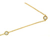 ESTATE .25CT DIAMOND 14KT YELLOW GOLD 3D CLASSIC ROUND BY THE YARD LOVE NECKLACE