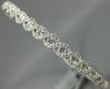 1.43CT DIAMOND 18K WHITE GOLD INFINITY ETOILE SEMI ETERNITY LOVE BANGLE BRACELET