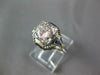 LARGE .97CT DIAMOND & AAA SAPPHIRE 18K WHITE GOLD ART DECO ENGAGEMENT RING 27238