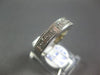 ESTATE 1.35CT DIAMOND 14KT WHITE GOLD ROUND & BAGUETTE FILIGREE ANNIVERSARY RING