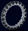 3.80CT BLACK DIAMOND 14KT WHITE GOLD 3D ROUND ETERNITY WEDDING ANNIVERSARY RING