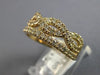 1.03CT DIAMOND 14KT YELLOW GOLD 3D CLASSIC CRISS CROSS INFINITY ANNIVERSARY RING