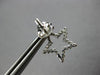 ESTATE .35CT DIAMOND 14KT WHITE GOLD 3D CLASSIC OPEN STAR STUD HANGING EARRINGS