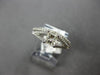 ESTATE .85CT DIAMOND 14K WHITE GOLD PRINCESS & ROUND WEDDING ENGAGEMENT RING SET