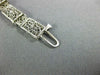 ANTIQUE ART DECO WALTHAM OLD MINE DIAMOND 14KT WHITE GOLD FILIGREE LADIES WATCH