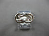 .50CT DIAMOND 14KT WHITE GOLD CLASSIC SOLITAIRE ROUND LOVE KNOT UNISEX FUN RING