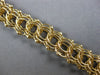 ANTIQUE LARGE AND LONG 14KT YELLOW GOLD 3D CLASSIC CHARM BRACELET