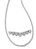 ESTATE 7.36CT DIAMOND 14KT WHITE GOLD ROUND 3 PRONG GRADUATING TENNIS NECKLACE