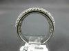 WIDE 1.85CT DIAMOND 14K WHITE GOLD ROUND MULTI ROW PAVE CLASSIC ANNIVERSARY RING