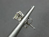 ESTATE .93CT DIAMOND 14KT WHITE GOLD 3D CLASSIC ROUND FOUR PRONG STUD EARRINGS