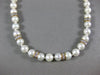 ESTATE .30CT DIAMOND & AAA SOUTH SEA PEARL 14K YELLOW GOLD ROUND NECKLACE #26313