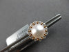 .47CT DIAMOND & AAA SOUTH SEA PEARL 18KT ROSE AND 14KT YELLOW GOLD STUD EARRINGS