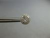 ESTATE .52CT DIAMOND 14KT WHITE GOLD 3D CLASSIC ROUND CLUSTER HALO STUD EARRINGS