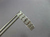 .95CT DIAMOND 14KT WHITE GOLD 3D ROUND 2 ROW OVAL HUGGIE HOOP HANGING EARRINGS