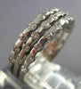 WIDE .75CT DIAMOND 14KT WHITE GOLD CLASSIC ETOILE 3 ROW WEDDING ANNIVERSARY RING