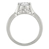 1.0CT DIAMOND 14KT WHITE GOLD 3D SOLITAIRE CRISS CROSS INFINITY ENGAGEMENT RING