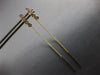 ESTATE .20CT DIAMOND 14KT YELLOW GOLD 4 STONE BEZEL CHANDELIER HANGING EARRINGS