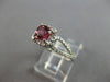 1.85CT DIAMOND & AAA PINK TOURMALINE 14KT WHITE GOLD SQUARE HALO ENGAGEMENT RING