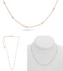 .21CT DIAMOND 14KT ROSE GOLD ROUND CLASSIC BY THE YARD ADJUSTABLE LOVE NECKLACE