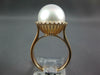 ESTATE .32CT DIAMOND & AAA SOUTH SEA PEARL 18KT ROSE GOLD CLASSIC HALO LOVE RING