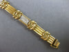 LARGE 1.0CT DIAMOND 14KT YELLOW GOLD 2 ROW LOVE KNOT MULTI LINK TENNIS BRACELET