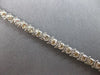 ESTATE 2.0CT DIAMOND 14KT WHITE GOLD 3D CLASSIC ROUND S TENNIS BRACELET