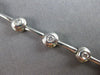 .90CT DIAMOND 14K WHITE GOLD ROUND ETOILE BEZEL BY THE YARD LOVE TENNIS BRACELET