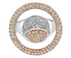 ESTATE LARGE 1.85CT DIAMOND 18KT WHITE AND ROSE GOLD 3D GLOW FUN RING
