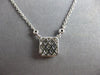 .35CT DIAMOND 14KT WHITE GOLD ROUND & PRINCESS SQUARE BY THE YARD LOVE NECKLACE