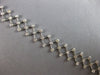 ESTATE .52CT DIAMOND 14K WHITE GOLD BEZEL ETOILE CRISS CROSS FUN TENNIS BRACELET