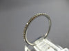 ESTATE .16CT DIAMOND 18KT WHITE GOLD 1MM SEMI ETERNITY WEDDING ANNIVERSARY RING