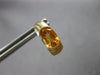 1.78CT AAA CITRINE 14KT YELLOW GOLD SEMI BEZEL UMBRELLA HANGING EARRINGS #27933