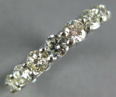 2.79CT DIAMOND 14KT WHITE GOLD 3D ROUND SHARED PRONG ETERNITY ANNIVERSARY RING