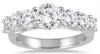 2.5CT DIAMOND 14KT WHITE GOLD CLASSIC 7 STONE LUCIDA GRADUATING ENGAGEMENT RING