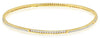 1.90CT DIAMOND 14K YELLOW GOLD 3D CRISS CROSS CHANNEL PRONG CUFF BANGLE BRACELET