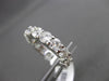 ESTATE 4.51CT DIAMOND 14KT WHITE GOLD SHARED PRONG ETERNITY RING STUNNING