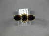 ANTIQUE WIDE 2.60CT AAA GARNET 18KT YELLOW GOLD THREE STONE FILIGREE RING #22641