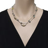 ESTATE AAA MULTI GEM 18KT YELLOW GOLD & 925 SILVER FILIGREE BY THE YARD NECKLACE