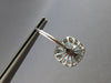 5.65CT DIAMOND & AAA AQUAMARINE 14KT WHITE GOLD HALO LEVERBACK HANGING EARRINGS