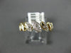 ESTATE .19CT DIAMOND 14KT YELLOW GOLD 3D MULTI LEAF GRADUATING FUN RING