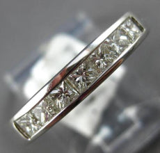 .68CT DIAMOND 14KT WHITE GOLD CLASSIC PRINCESS CHANNEL WEDDING ANNIVERSARY RING