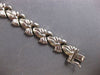 ESTATE WIDE 14KT WHITE GOLD 3D CLASSIC MATTE & SHINY MULTI BOW FUN BRACELET